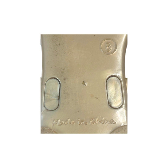 Jack Rogers Sandals Collins Jelly Thong Flip Flops Slip-On Gold Women’s Size 8 - Picture 8 of 8